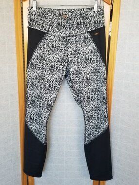 Compression Leggings Black and White Women's XL Copper Infused Thick Leggings